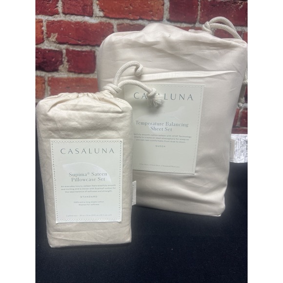 Casaluna Temperature Balancing Sheet Set With Pillowcases - Queen  NEW - Picture 1 of 4